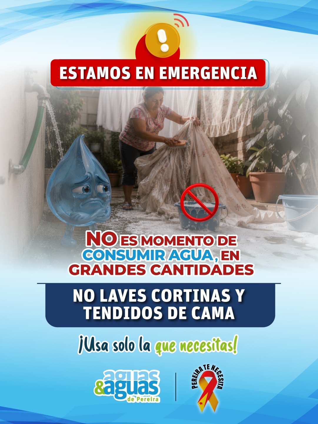 No laves cortinas y tendidos de cama