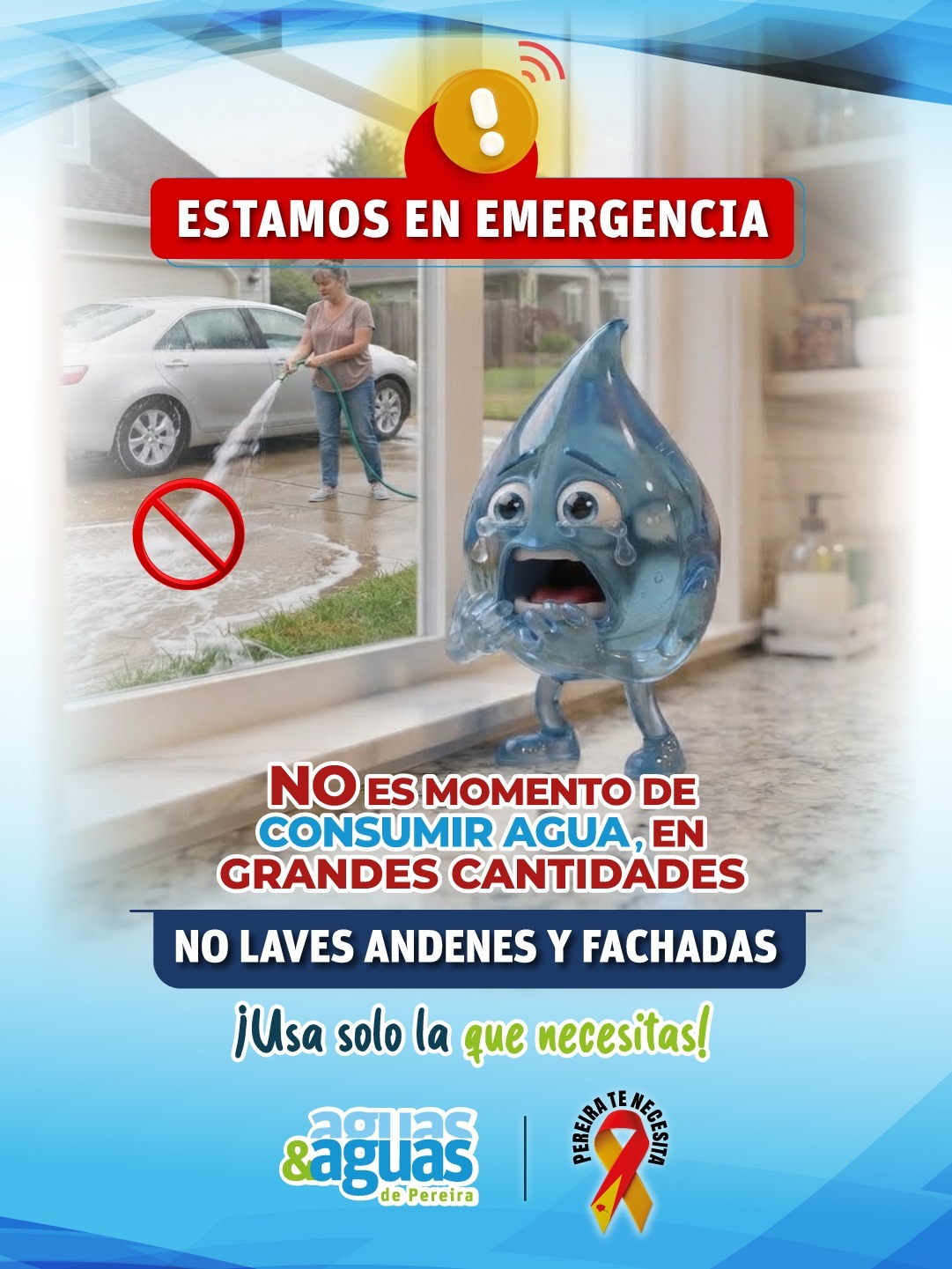 No laves andenes y fachadas